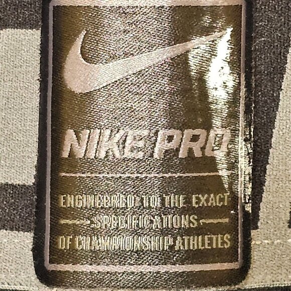 Nike Pro Compression Leggings Mens XL Black Chevron Print Full Length 25" - Picture 13 of 13